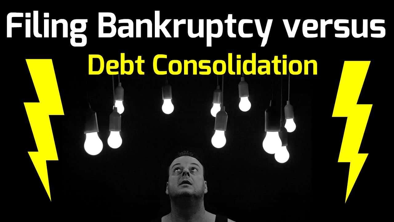filing bankruptcy versus debt consolidation