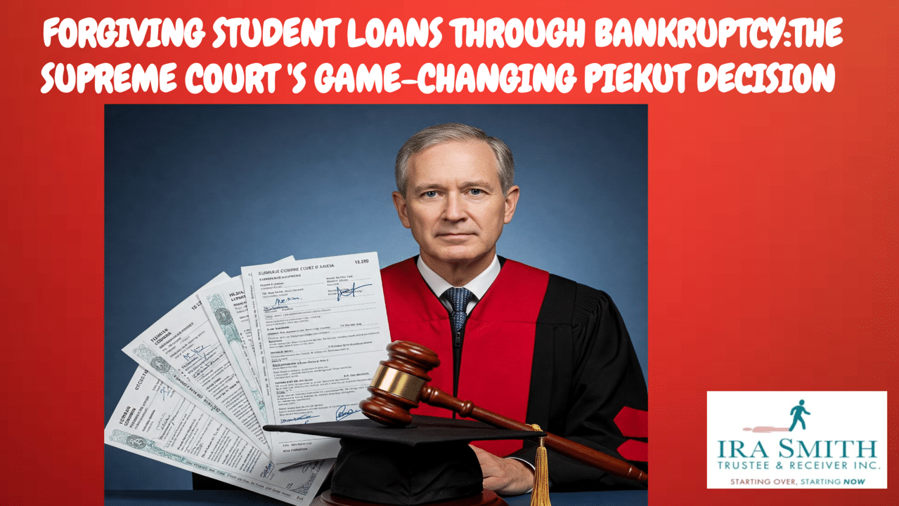Canadian Supreme Court ruling on student loan bankruptcy Forgiving student loans timeline in Canada Student loan bankruptcy seven-year rule diagram